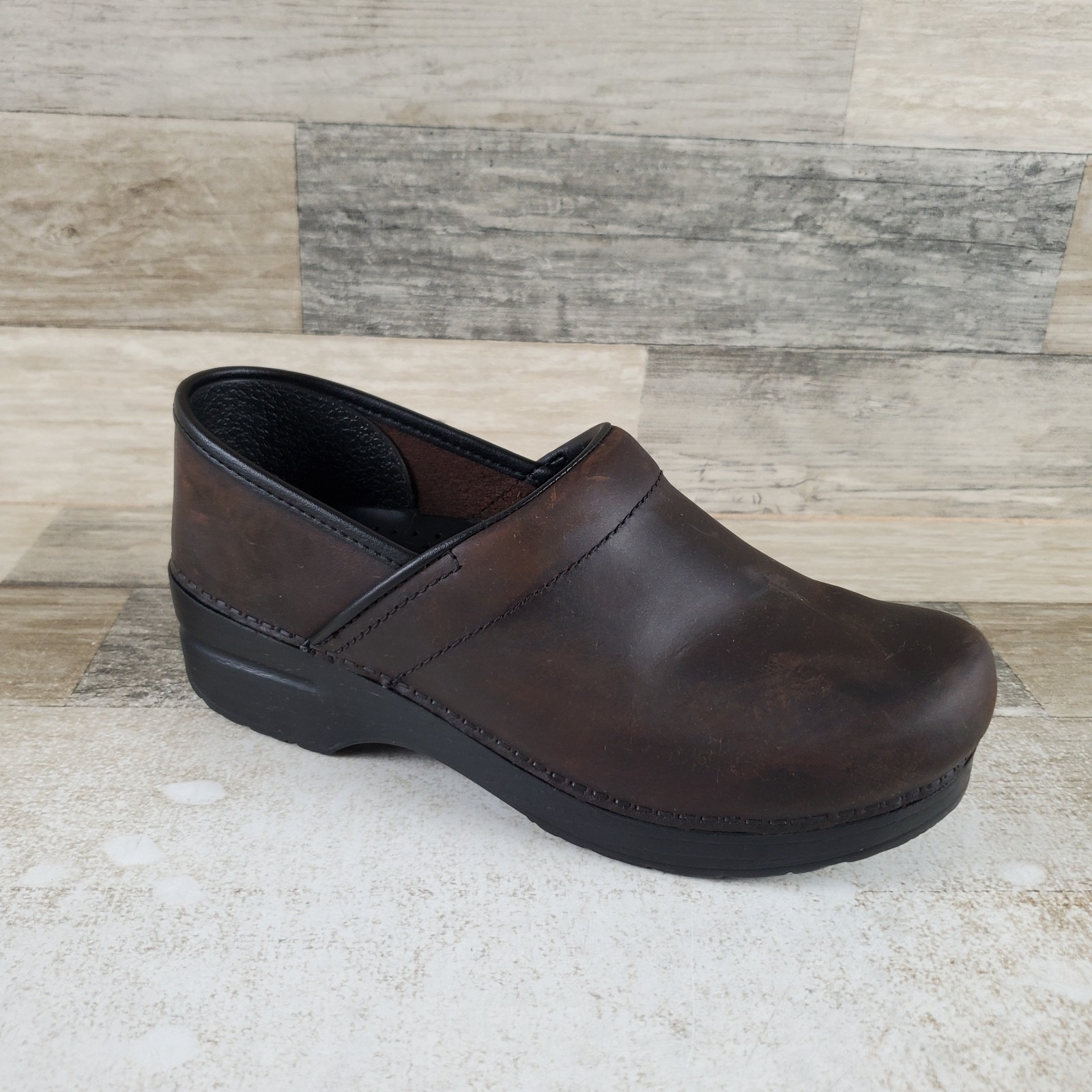 Dansko Professional Womens Clogs Sz 8 - 8.5 Black Arch Support Comfort Slip On